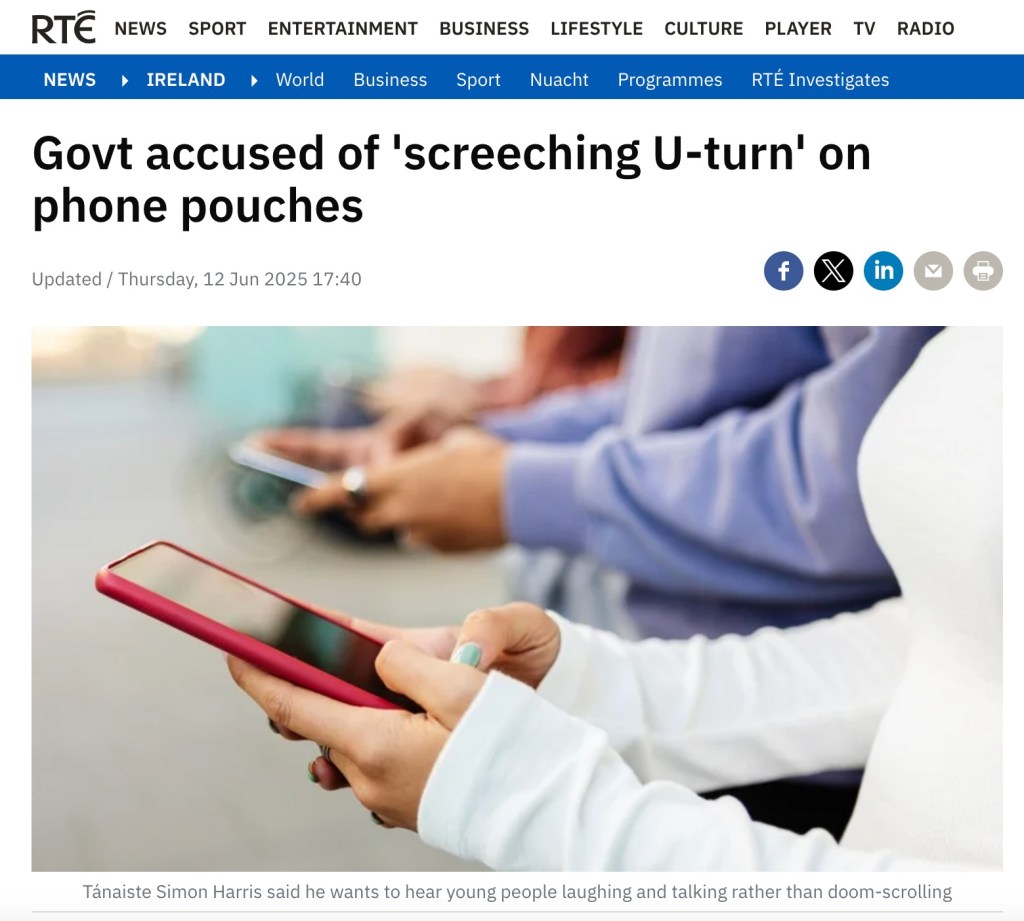 Government accused of ‘Screeching U turn’ on Phone&nbsp;Pouches