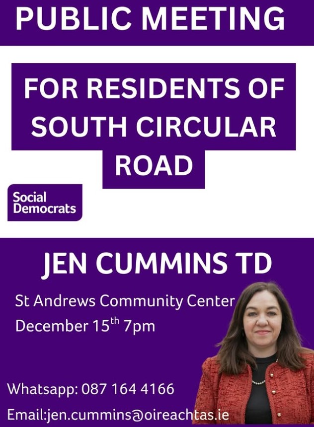 Public Meeting for South Cicular Road&nbsp;Residents